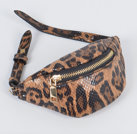 Leopard Mini Wrist Bag